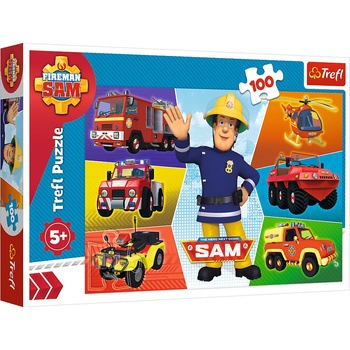 Puzzle 100 pieces Fireman Sam Vehicles 16354