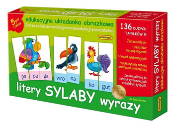 Educational puzzle - letters, syllables, words 06076