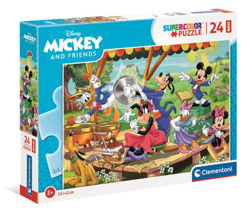 Clementoni Puzzle 24 Maxi SuperKolor Mickey and Friends 24218