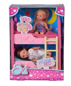 Evi 2 dolls with bunk bed for children 573-3847