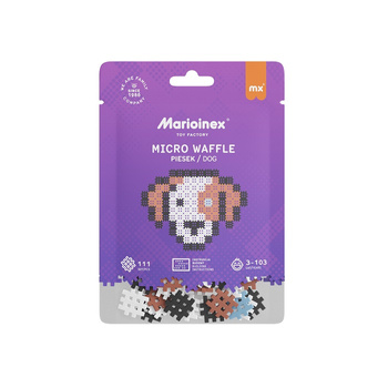 MARIOINEX Micro waffle blocks 111 pcs. Dog 05869