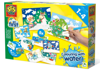 Coloring with water for children - Fun with animals 14459