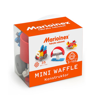 MARIOINEX Mini waffle blocks 35 pcs horse-boy 02783