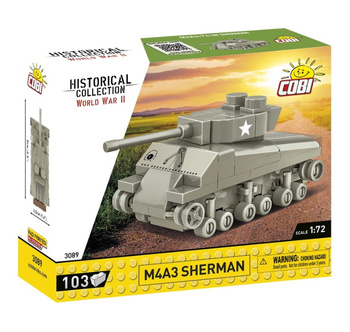 COBI HC WWII tank M4A3 Sherman 103kl 3089 - model for assembly