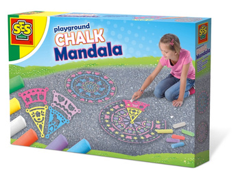 SES Creative Colored chalk with Mandala templates 02208