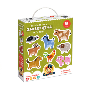 CZUCZU Paired puzzle Animals in the countryside 91811 - Educational puzzles for children