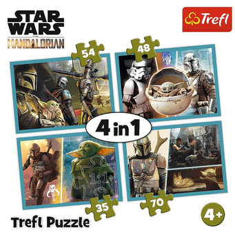 4in1 puzzle The Mandalorian and its world 34377