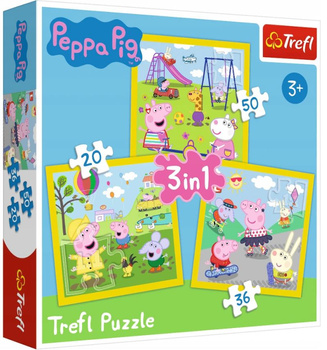 Puzzle 3in1 Peppa Happy Day 34849