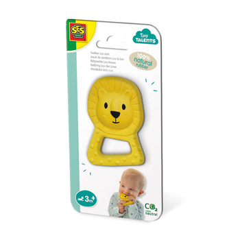 Lion teether made of 100% natural rubber 13161 31616