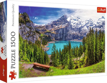 Trefl 1500 puzzle Lake Oeschi Alps Switzerland 26166