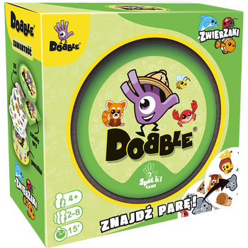 REBEL PL game Dobble Animals Eco 11429 - Ecological Card Game