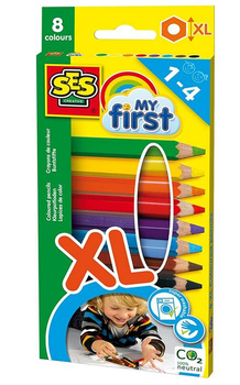 XL pencil crayons 8 colors 14416