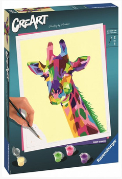 Painting by numbers CreArt Giraffe for children and adults 28993