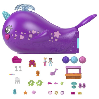 Polly Pocket Narwhal Submarine Toy HKV71