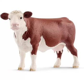 Schleich Hereford cow Farmworld 13867 28076