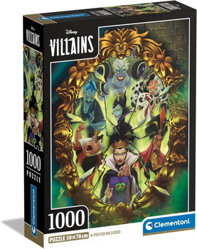 Puzzle 1000 pieces Compact Disney Villains Clementoni 39812