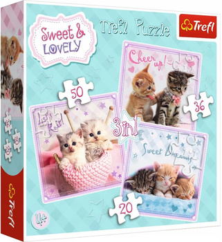 3in1 puzzle Sweet cats 34809