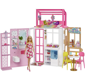 Barbie Compact Doll House HCD48