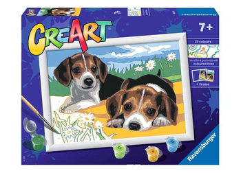 Painting by numbers CreArt Puppies 28939