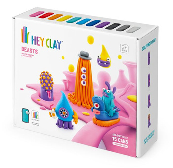 HeyClay Beasts clay 15 cans TM TOYS 07117