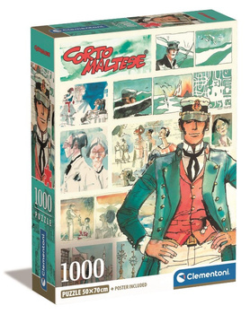 Clementoni Puzzle 1000 Pieces Compact Corto Maltese 39808