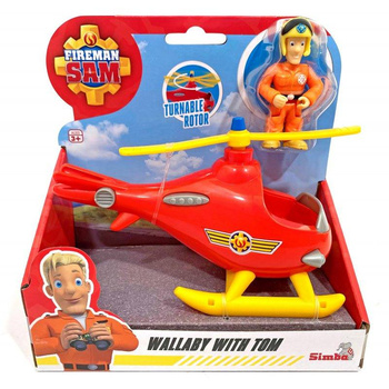 Fireman Sam Helicopter Wallaby with Tom Figure 925-2507