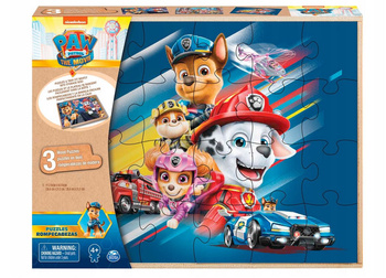 SPIN Paw Patrol wooden puzzle 3x24 6028789