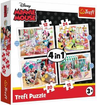 4in1 puzzle Disney Minnie with friends 34355