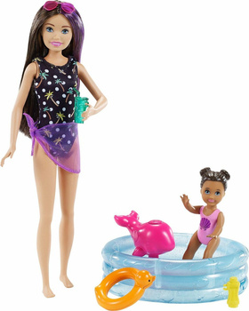 Barbie Skipper set with baby GRP39