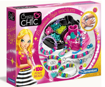 Clementoni Crazy Chic - Set for creating colorful bracelets 78415