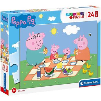 Clementoni Puzzle 24 Maxi SuperKolor Peppa Pig 24028