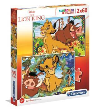 Clementoni Puzzle 2x60 The Lion King 2019 - Perfect Puzzle for Children 21604