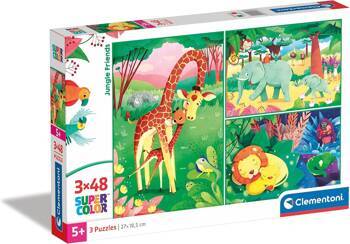 Clementoni Puzzle 3X48 pieces Jungle Friends 25233