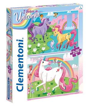 Clementoni Puzzle Unicorn 2X20 24754