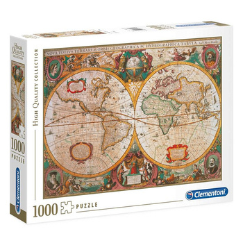 Clementoni puzzle 1000 HQ Old Map 31229