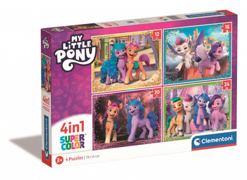 Clementoni puzzle 4in1 My Little Pony SuperKolor 21519