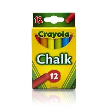 Crayola colored chalk 12 pieces 51-816