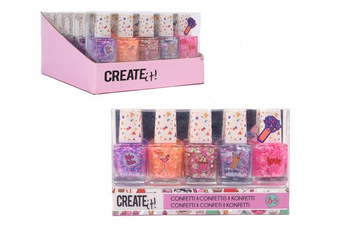 CreateIt! Confetti nail polish 5-pack 84147 - set of nail polishes