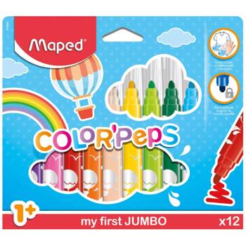 Jumbo Colorpeps CX CREATIV markers 12/pack 846020