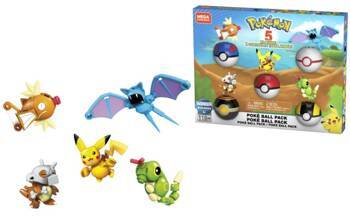 MATTEL MEGA CONSTRUX Pokemon Poke Ball 5-pack GHP85 - Block Set