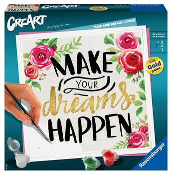 Painting by numbers CreArt Make Your Dreams Happen 29028