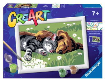 Painting by numbers CreArt Sleeping kitty Ravensburger 28930