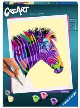 Painting by numbers CreArt Zebra - 28994