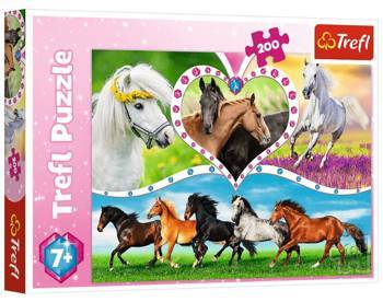 Puzzle 200 pieces Beautiful horses 13248