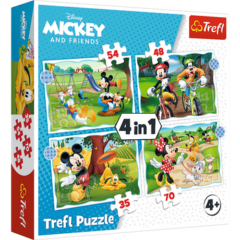 Puzzle 4in1 Mickey Mouse Nice Day 34604