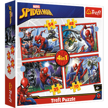 Puzzle 4in1 Spider-Man Heroic 34384