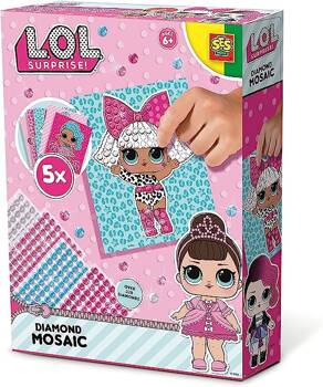 SES Creative L.O.L diamond mosaic for children 14195