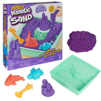 SPIN Kinetic SandBox Purple + molds 6067477