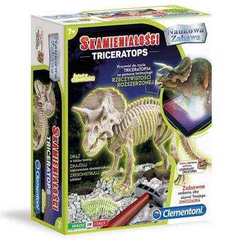 Science fun Fossils Triceratops fluorescent 60892