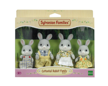 Sylvanian Families Gray Bunnies Family 04030